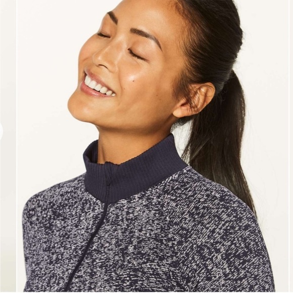 Lululemon Rest Less Pullover SIZE 10  Black Half Zip READ - Picture 2 of 7